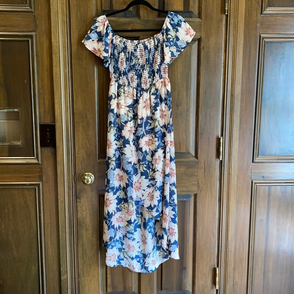 Pink Blush Maternity high low dress